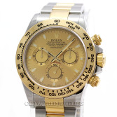 Rolex Daytona Cosmograph Ref 116503 Steel 18K Gold Champagne Dial